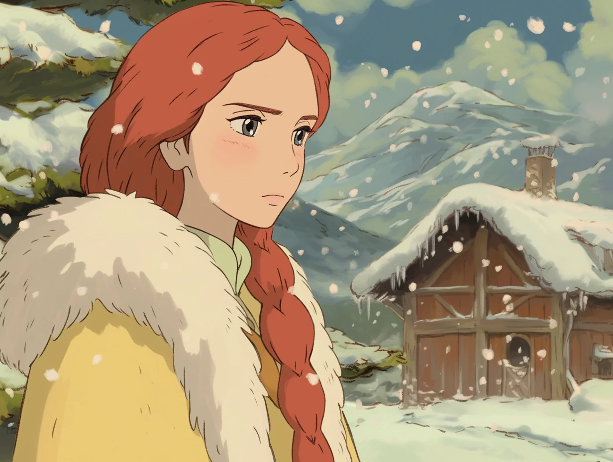 AI generated GhibliFantasy dream-like sky with floating islands